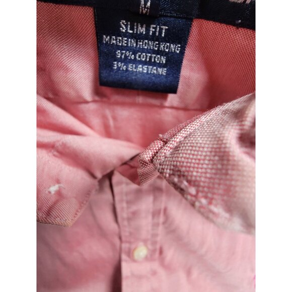 Ralph Lauren Sport Mens Pink Button-Up Shirt Medium Slim Fit Stretch Casual - Picture 4 of 8
